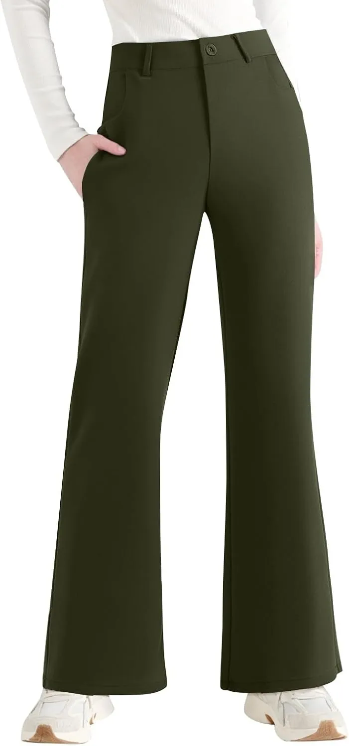 2025 Summer Women Work Business Pants High Waisted Flare Modern Comfortable Office Overalls Ladies Slacks