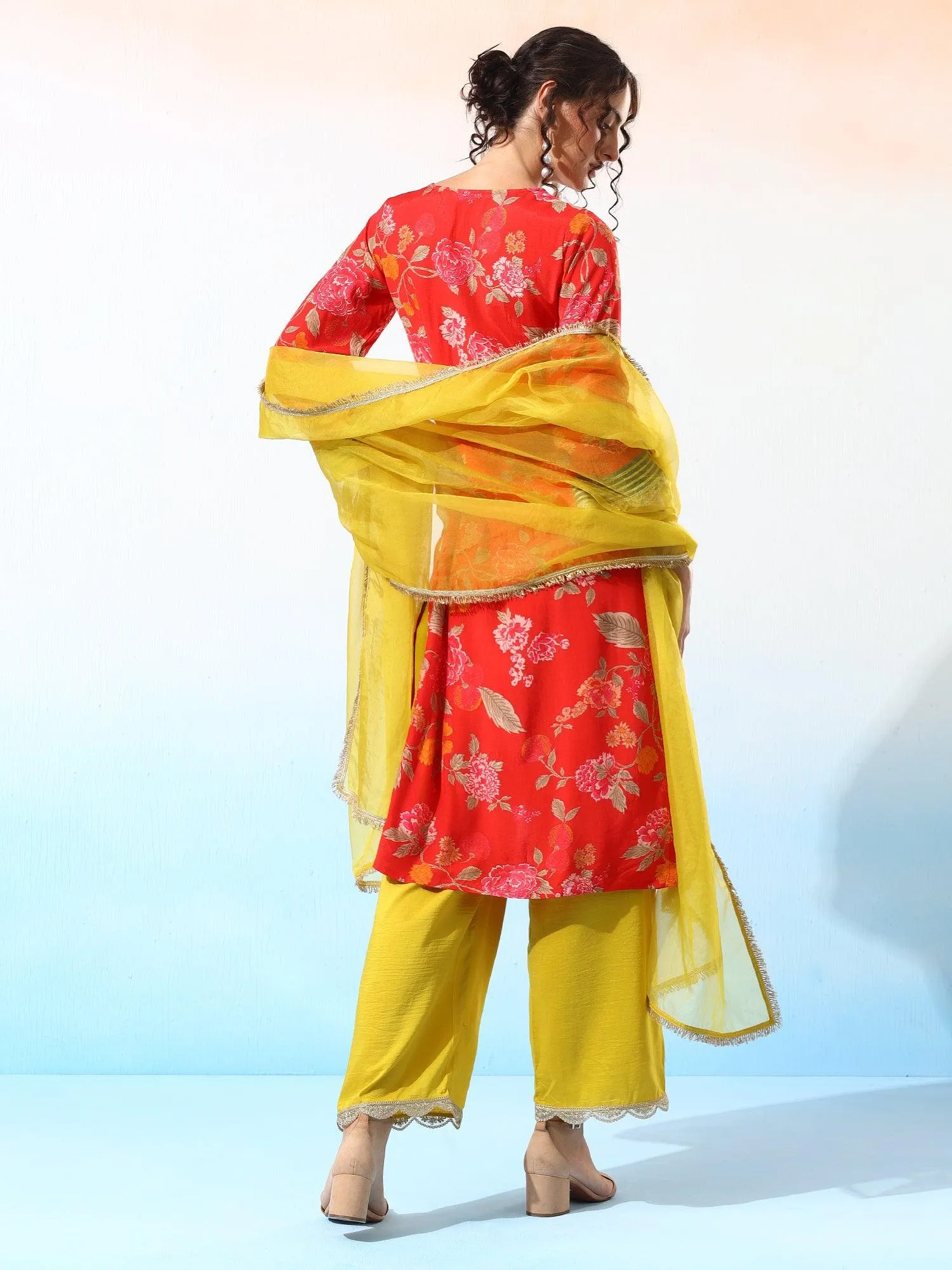Aarya Muslin Floral Kurta Set