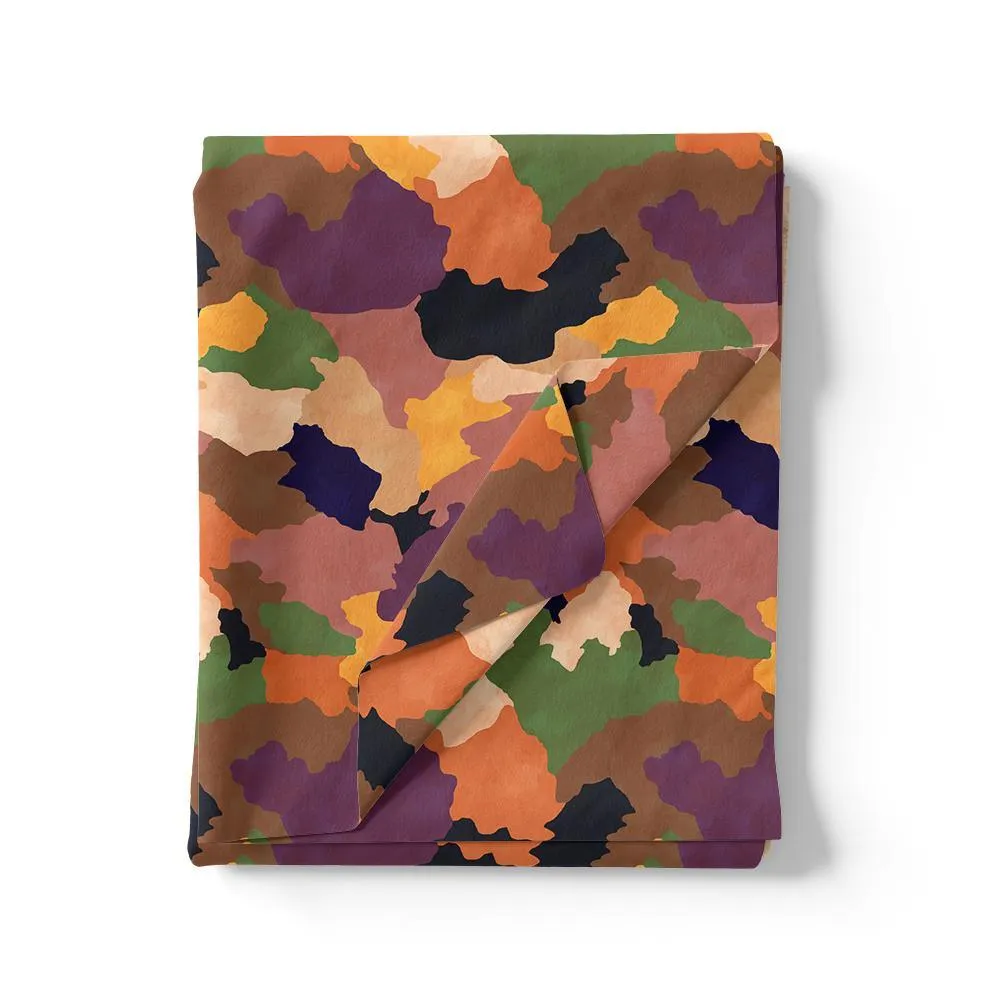 Abstract Colourful Paint Art Digital Printed Fabric - Weightless