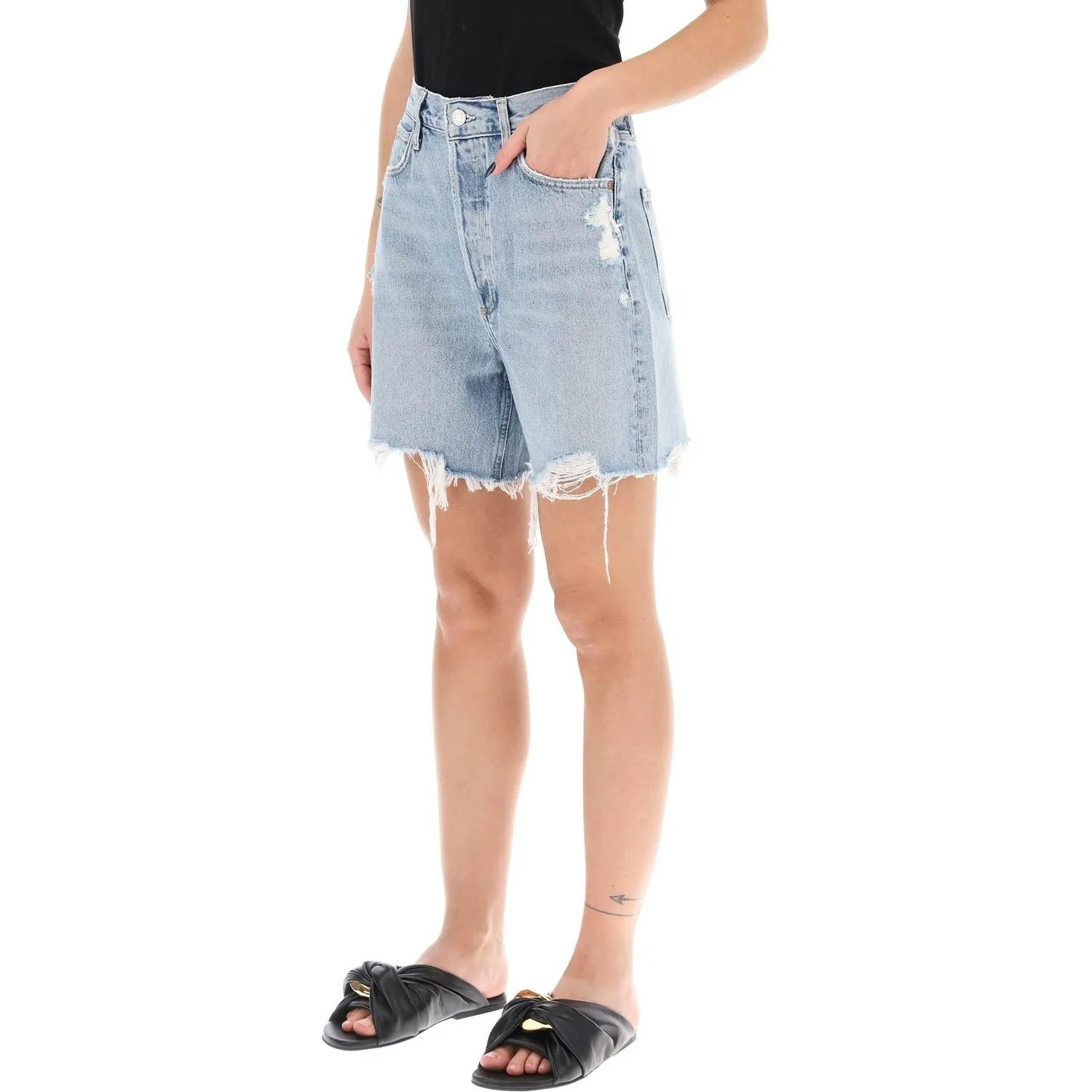 Agolde stella denim shorts