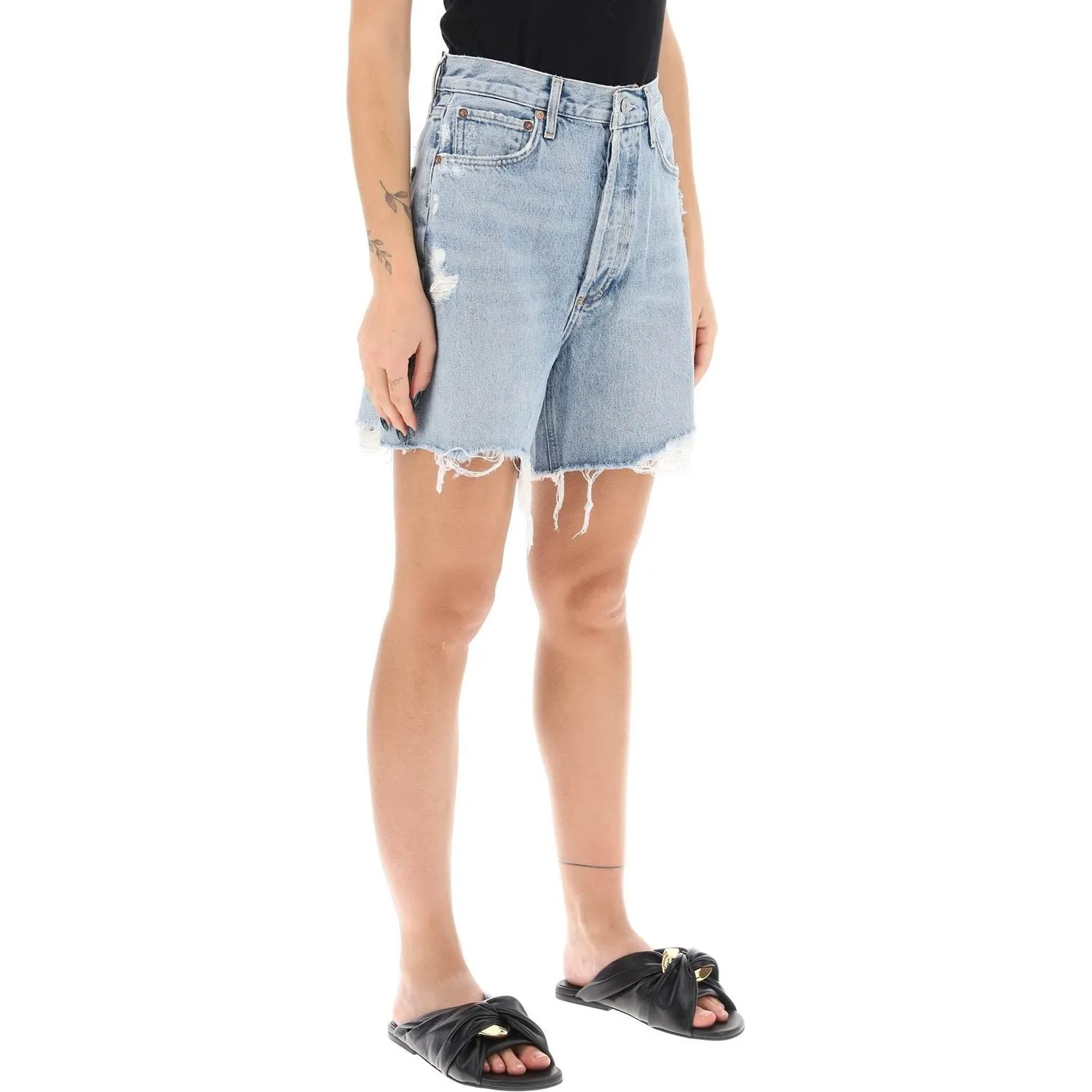 Agolde stella denim shorts