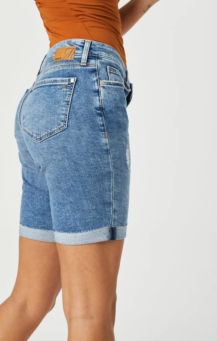 ALEXIS SHORTS IN USED RIPPED & FRINGE VINTAGE