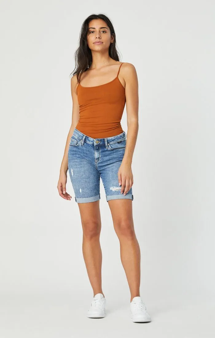 ALEXIS SHORTS IN USED RIPPED & FRINGE VINTAGE