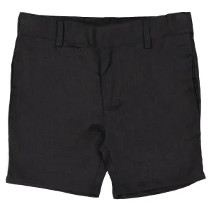 Analogie By Lil Legs Black Linen Boy Shorts