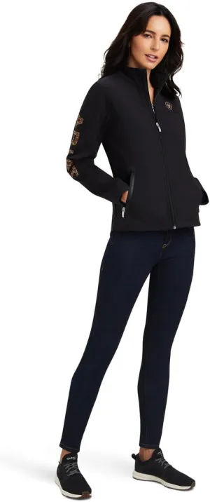 ARIAT Women's New Team Softshell, Rouge Red/Celestial Serape