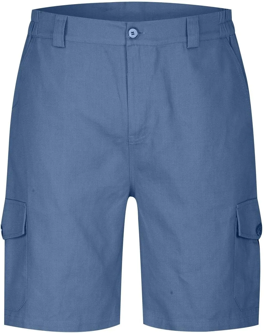 Athletic Cargo Shorts for Men Casual Lightweight Baggy Button Zipper Pants Loose Pockets Summer Beach Half Pants