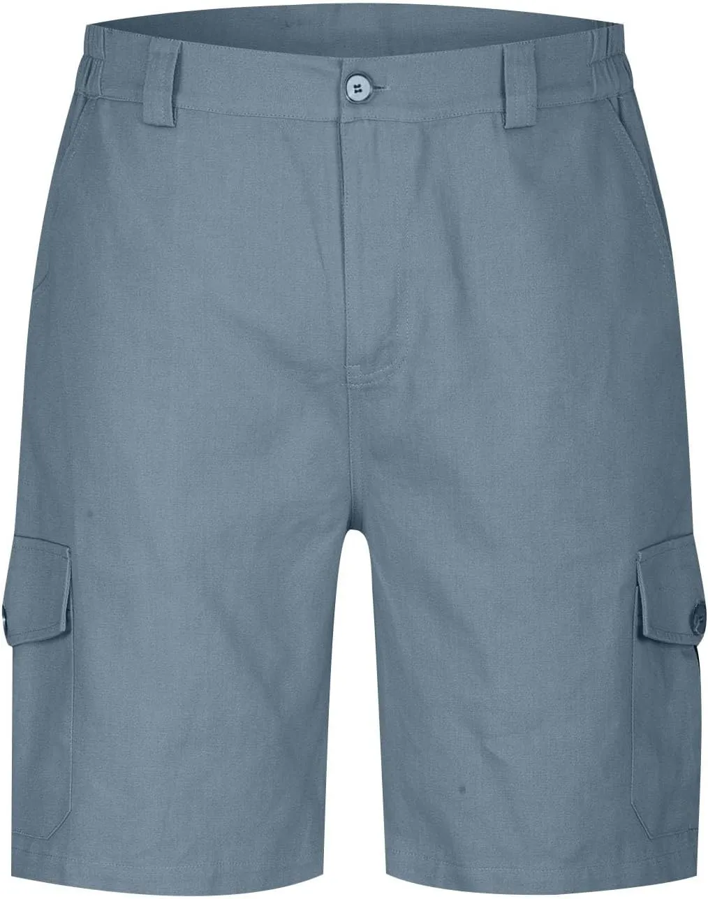 Athletic Cargo Shorts for Men Casual Lightweight Baggy Button Zipper Pants Loose Pockets Summer Beach Half Pants
