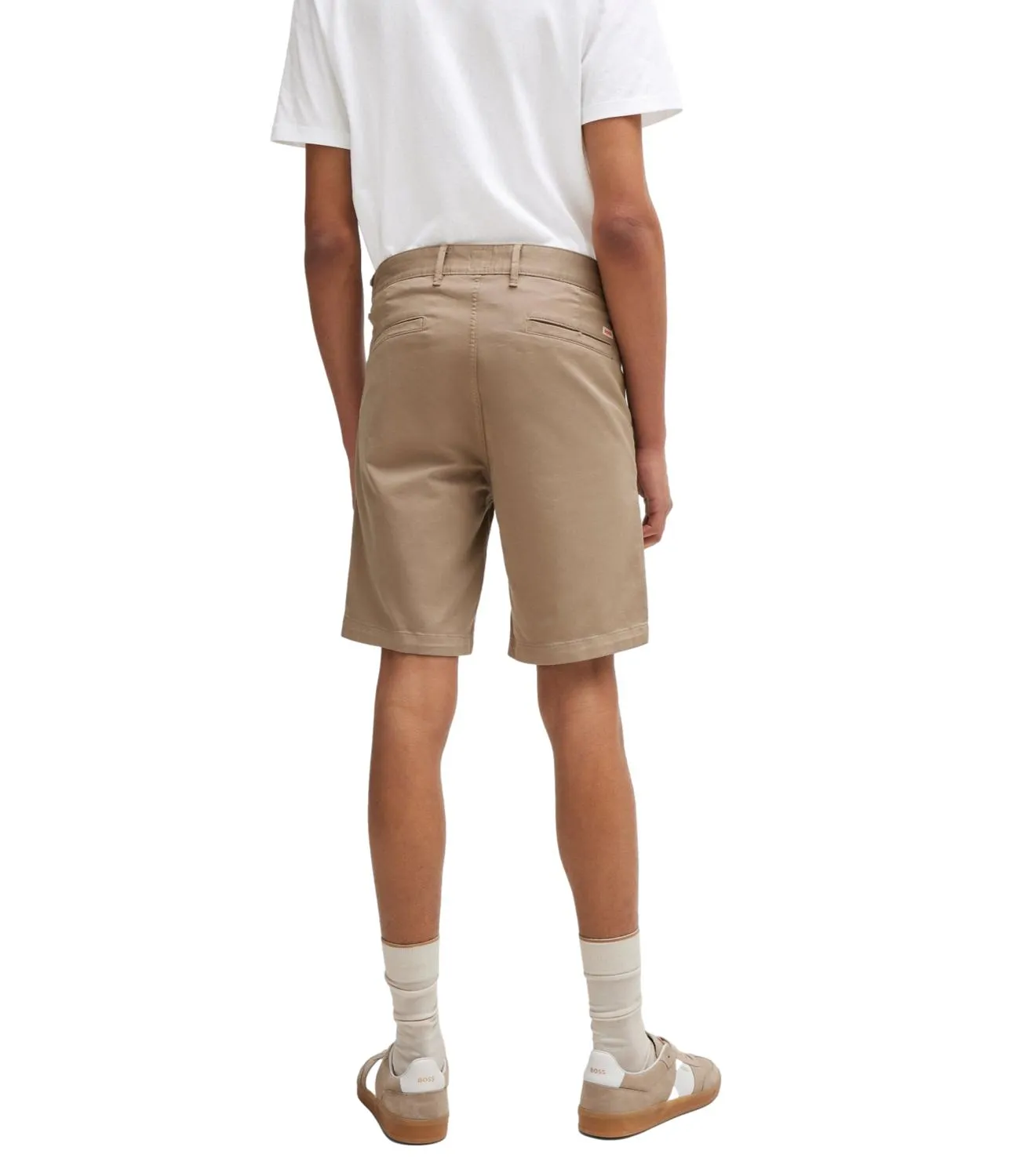 Bermuda Hugo Boss marrone in cotone