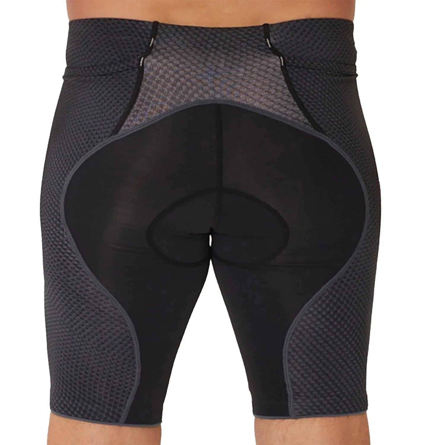 Bermuda Triathlon Masc l Preta FFE e logo F estanho