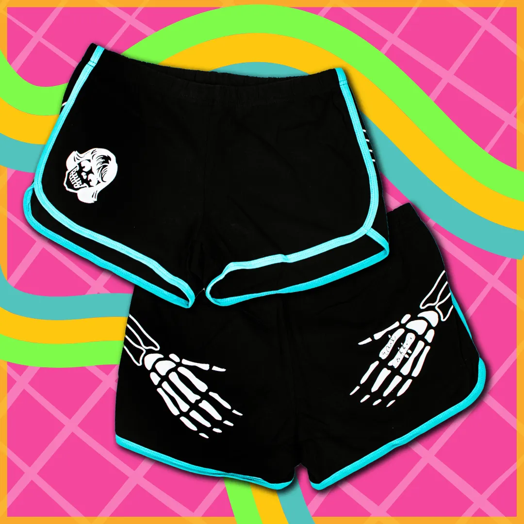 Blue Skeleton Shorts