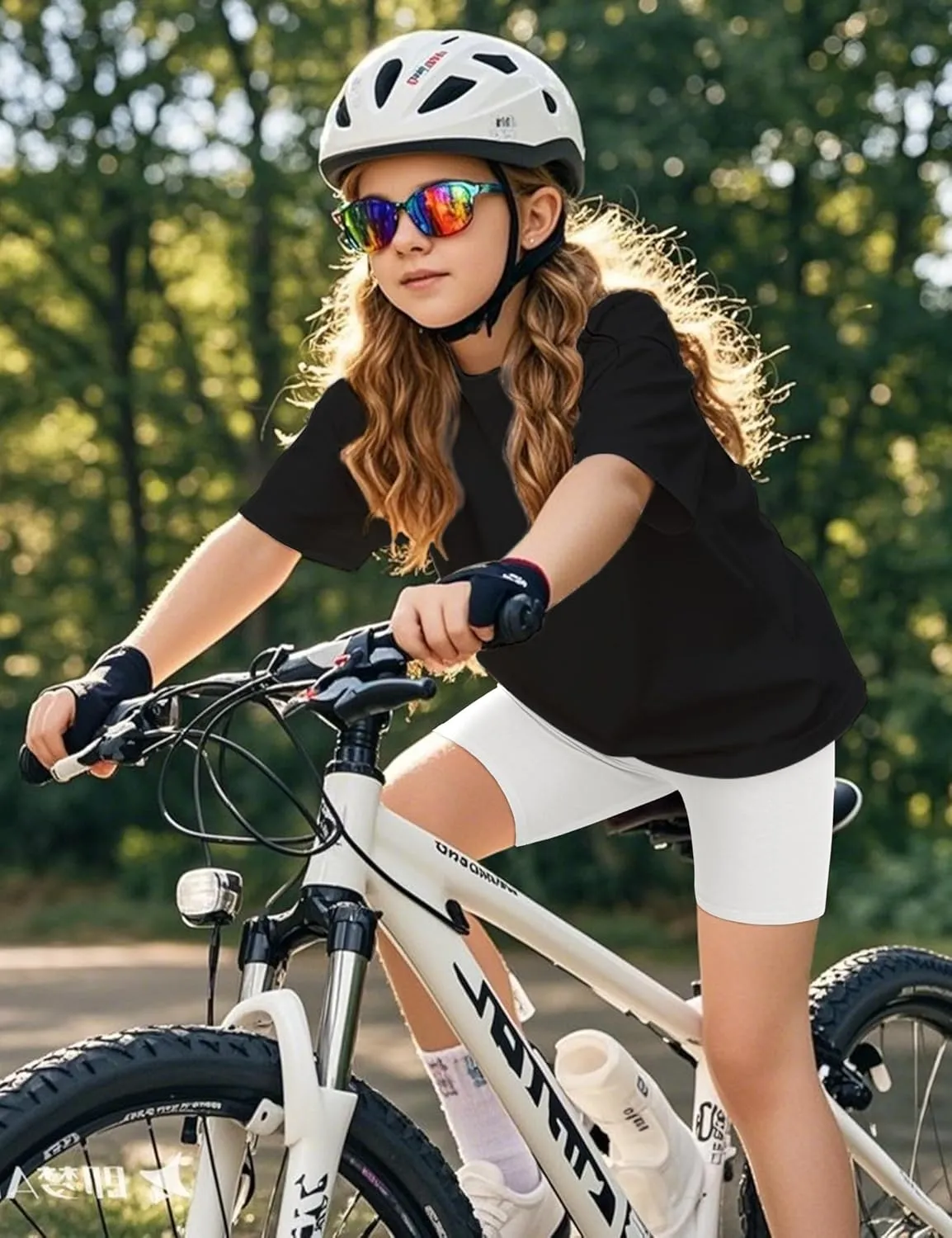 BOOPH Girls Dance Shorts Breathable Bike Shorts for Sports Play Underdress 2-10Y
