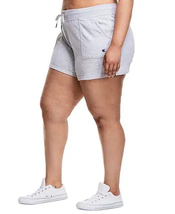 Champion Women's Campus Solid Shorts Gray Size 2X