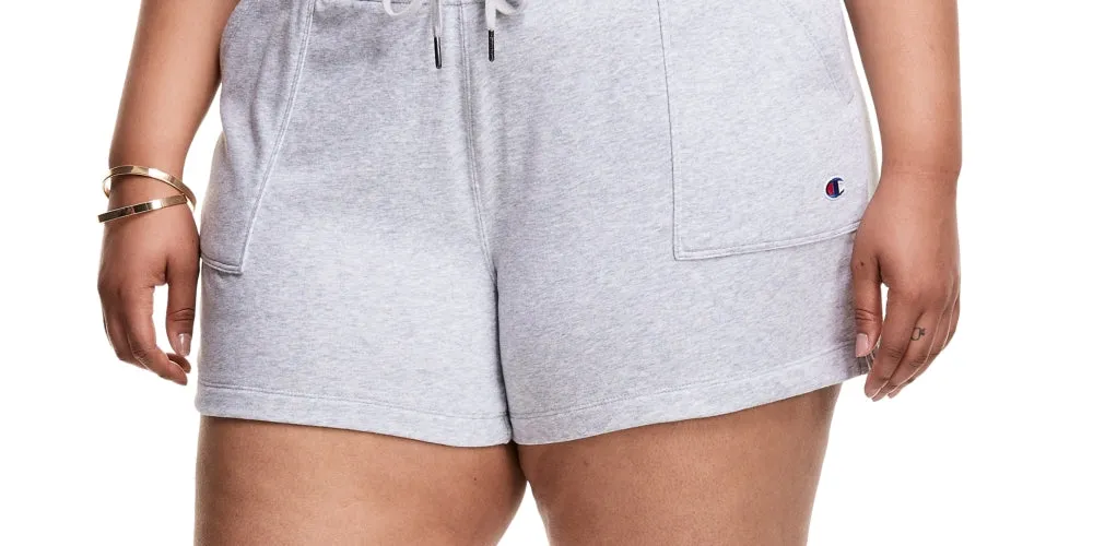 Champion Women's Campus Solid Shorts Gray Size 2X