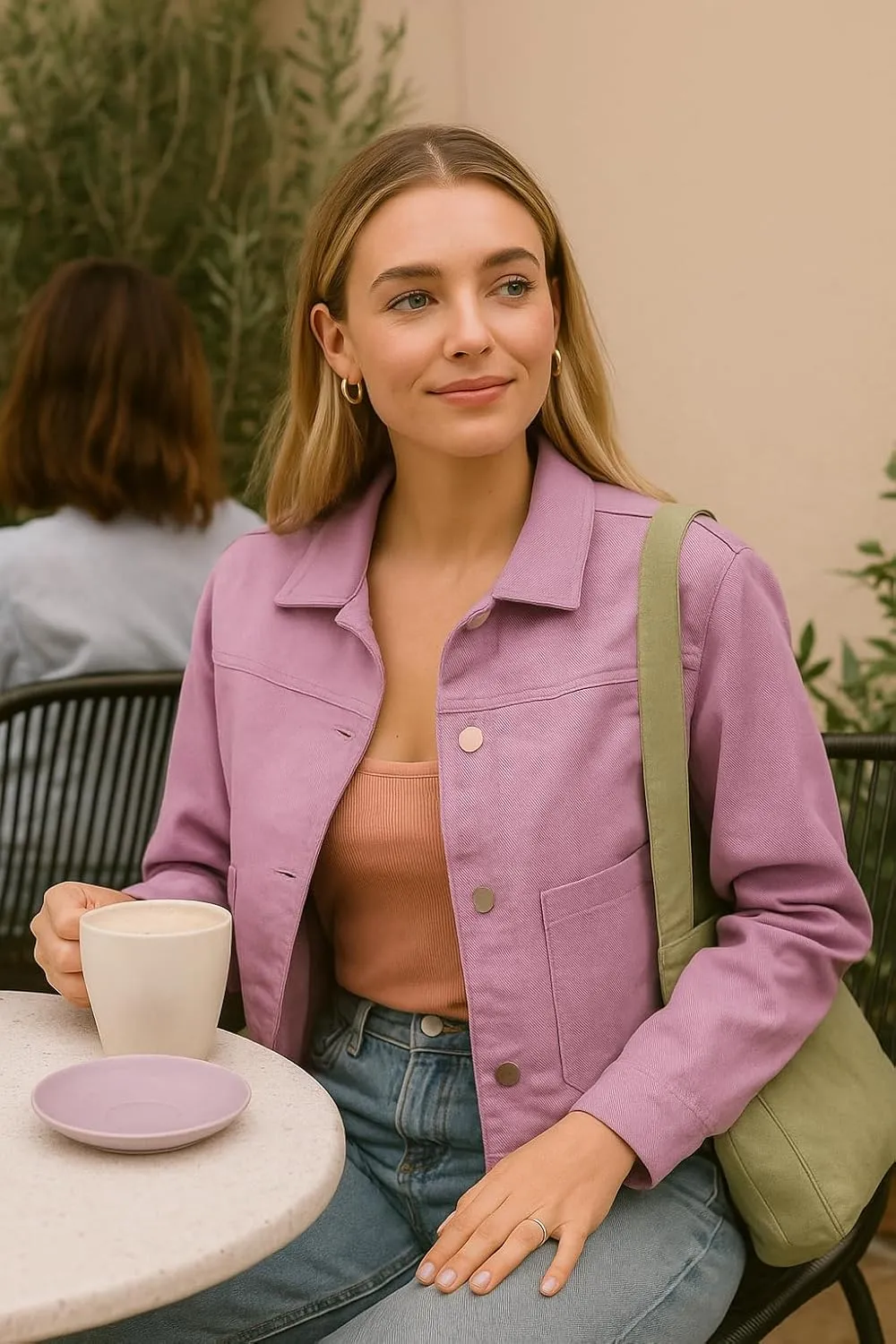 Classic- Oversized Button Up Denim Jacket