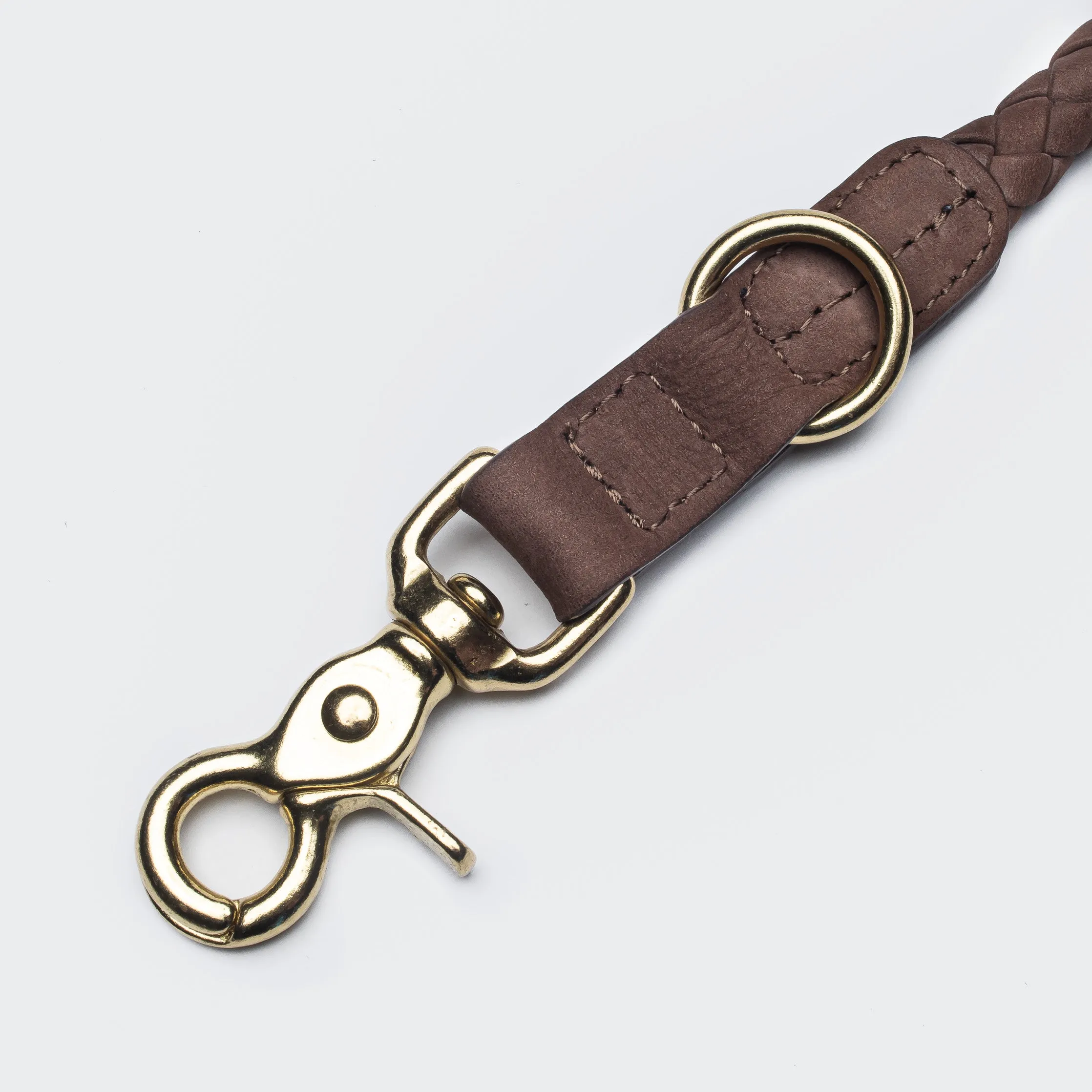 Cloud7: Ravello Leather Dog Leash in Hazel
