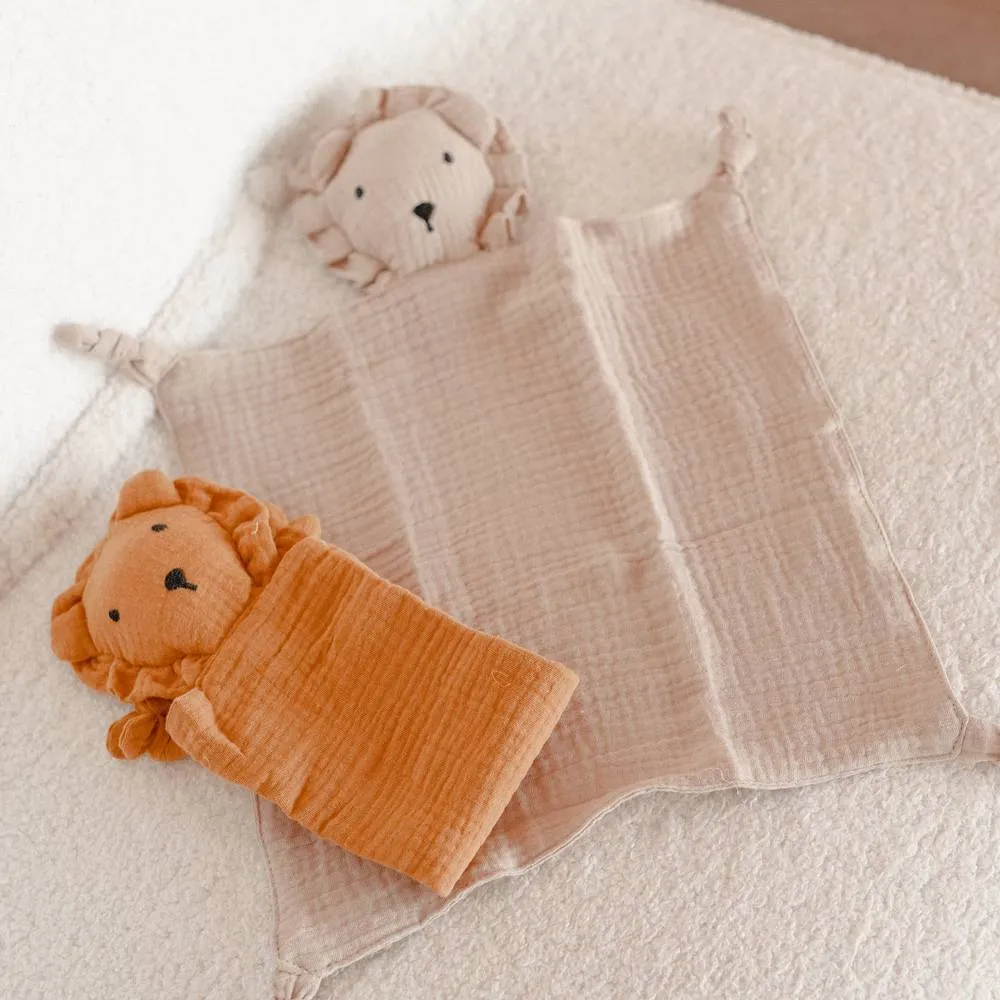 Cotton Baby Comforter Leo The Lion — Ivory