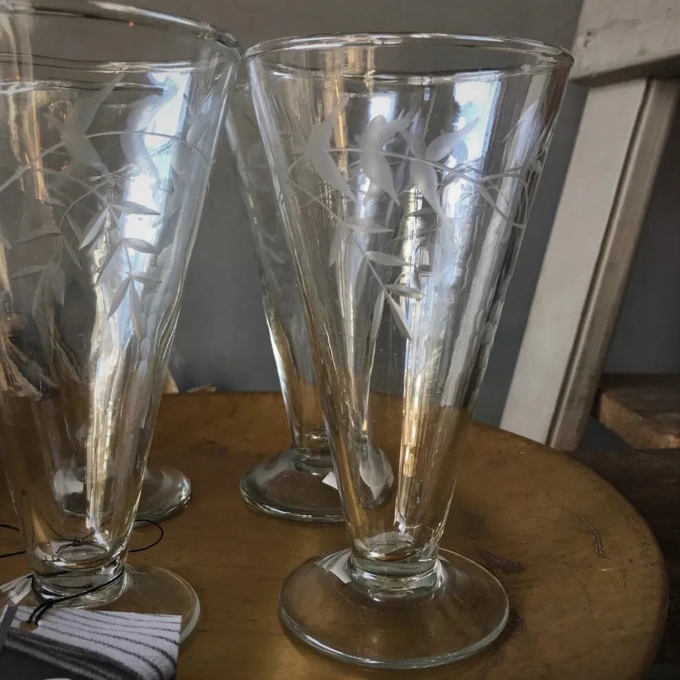 Etched Prosecco Glass - Two Styles