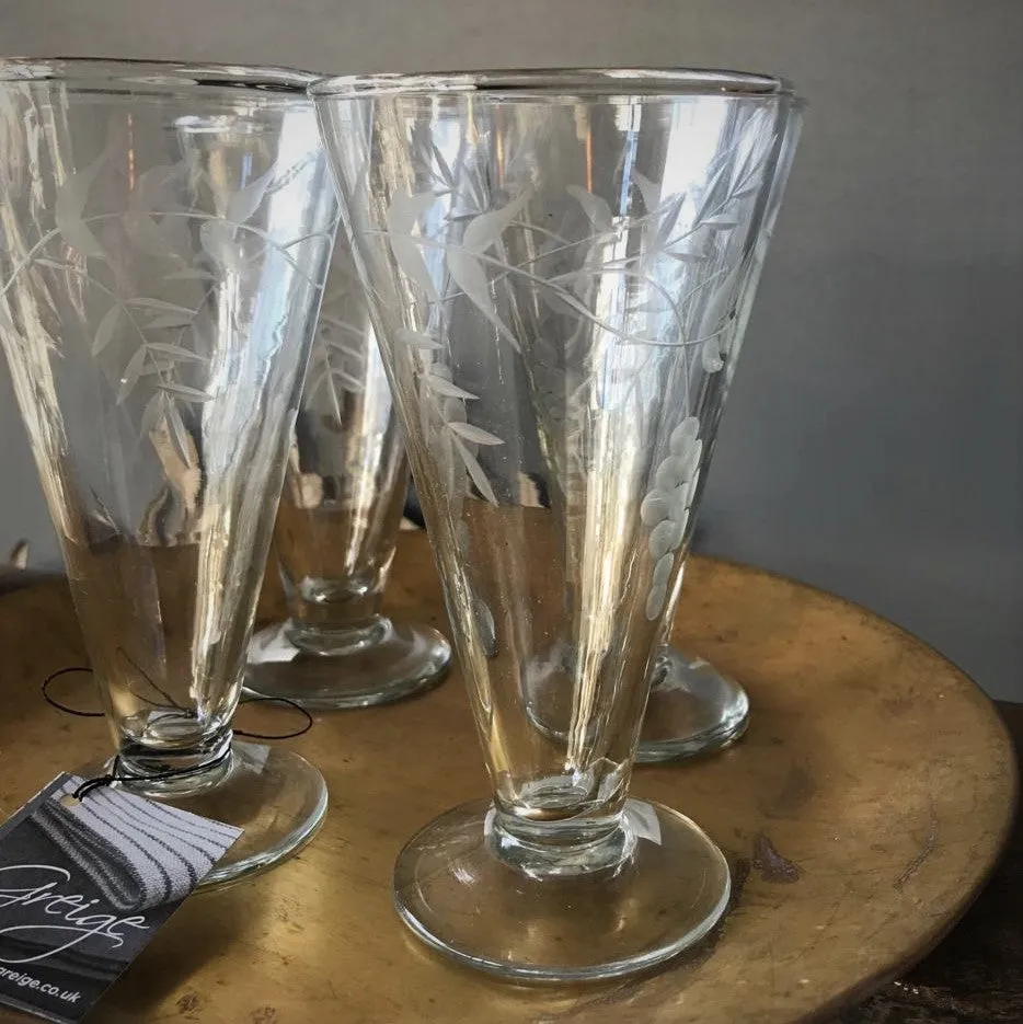 Etched Prosecco Glass - Two Styles