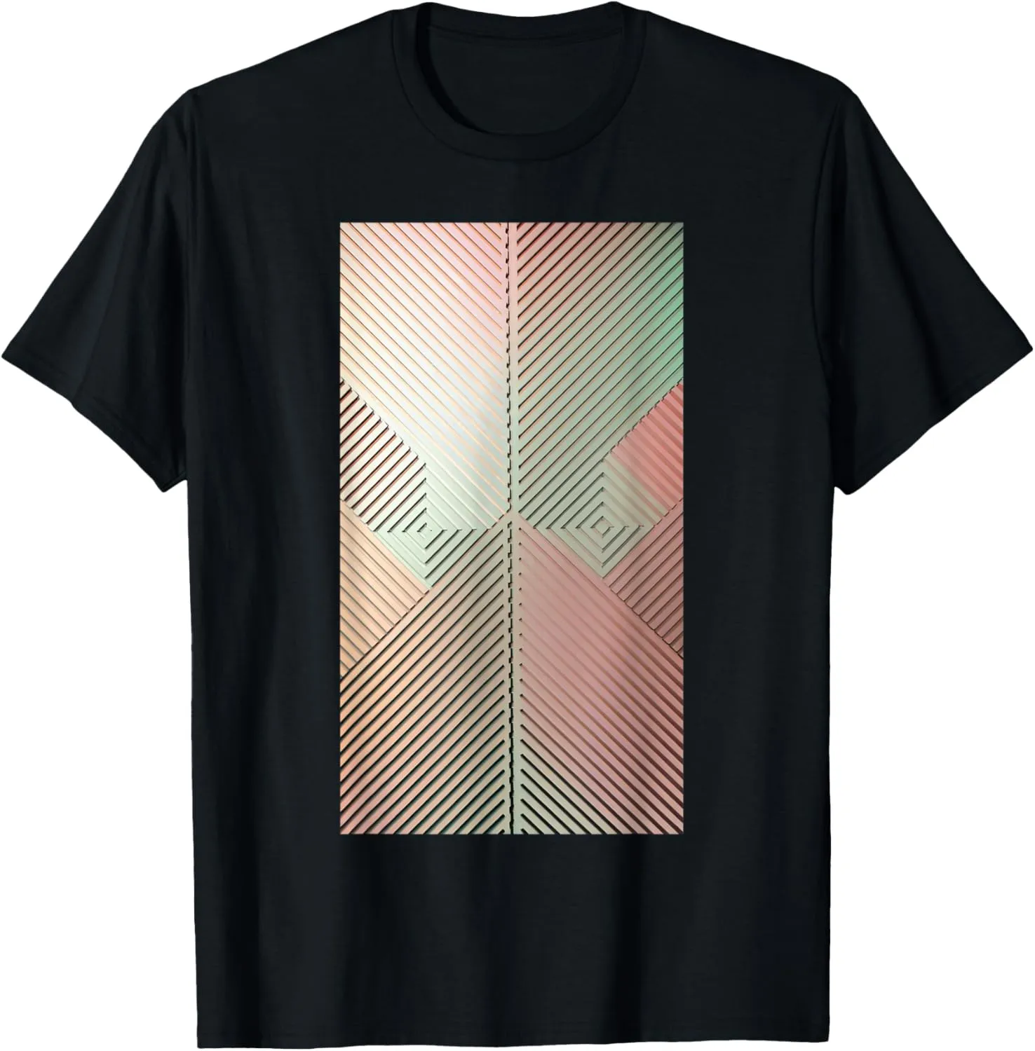 Geometric Patterns Abstract Minimalist Art T-Shirt