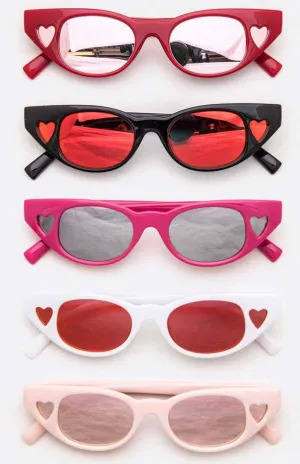 Heart Cutout Squared Cat Eye Sunglasses- More Styles Available!