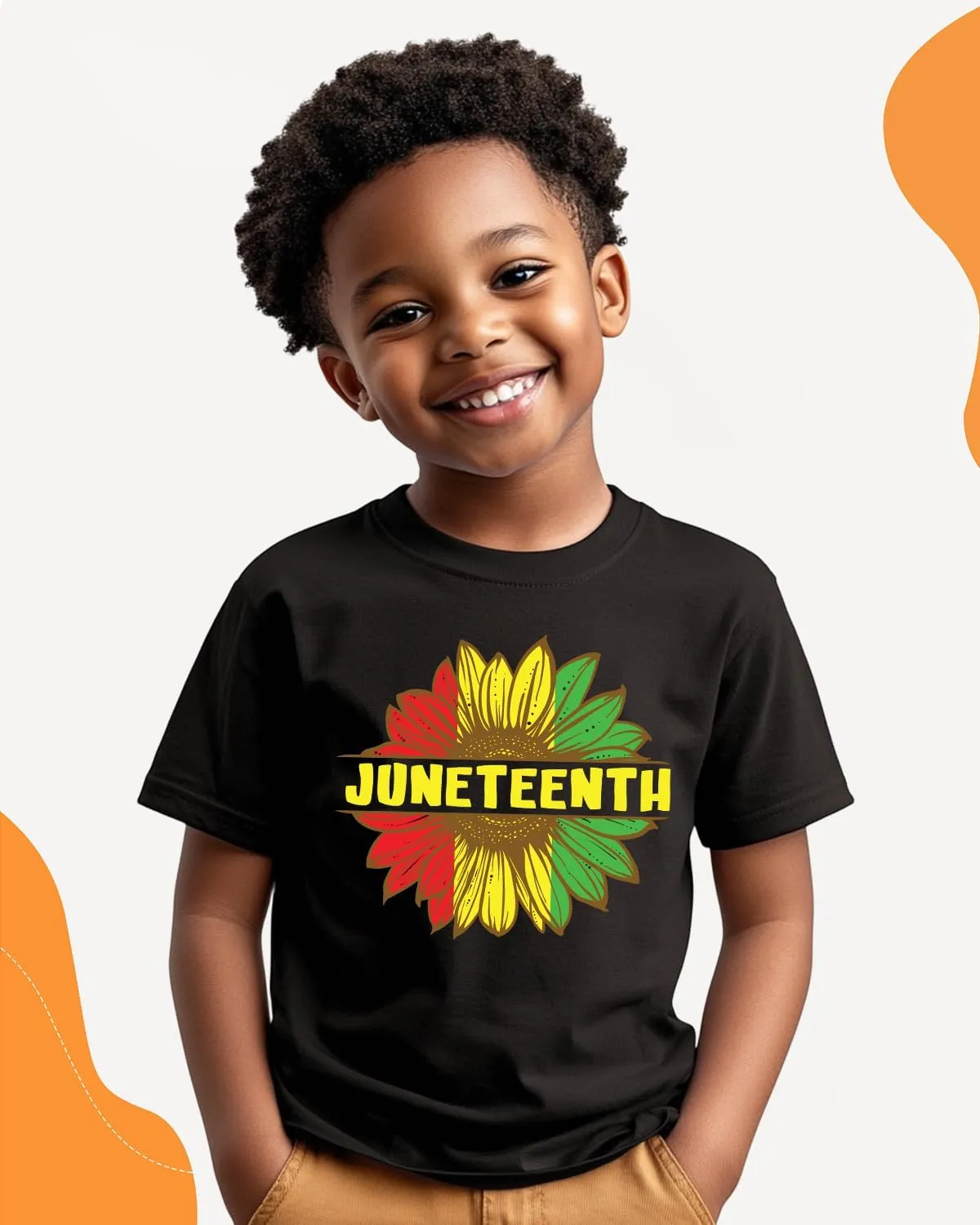 Juneteenth Shirt for Toddler Boys Girls Kids Freedom Day Shirts 1865 Black History Tee Tops, 2T-8Y