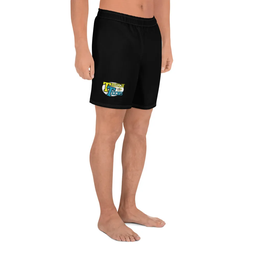 Kids After Hours Men's Athletic Long Black Shorts - Travelin Teens