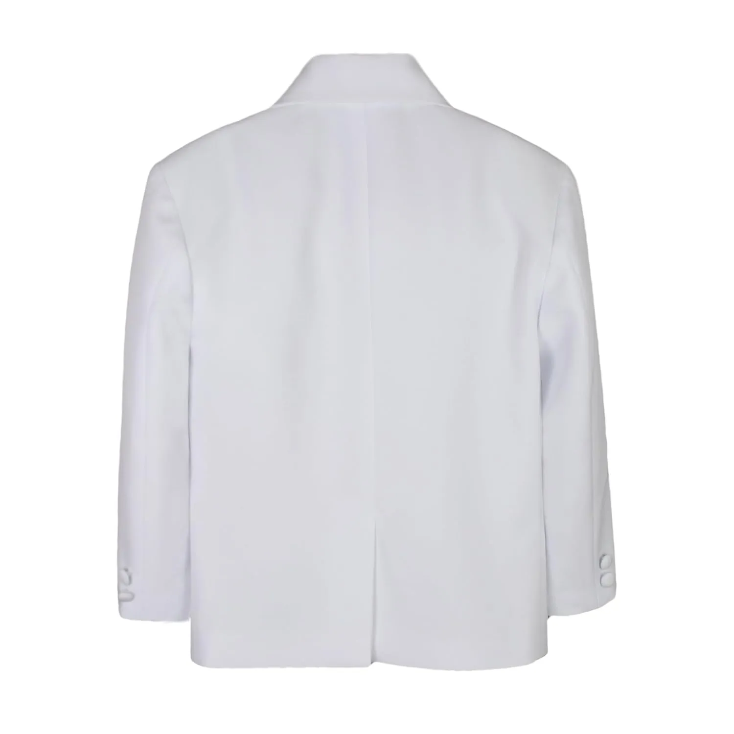 Little Baby Toddler Kids Boys White Notch Lapel Blazers Suits Jacket Size S-7 (Extra Large:(18-24 months))