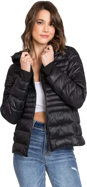 Love Tree Women's Packable Puffer Jacket - Ultra Lightweight Long-Sleeve Zip Up Puffer Jacket