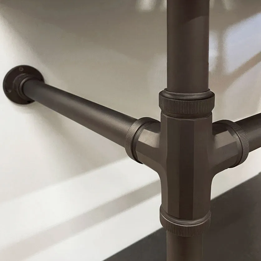 Lumbre Sink paired with Elemental Facet Vanity Legs