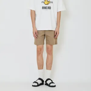 Men Twill Board Shorts - Khaki - SM2402037A