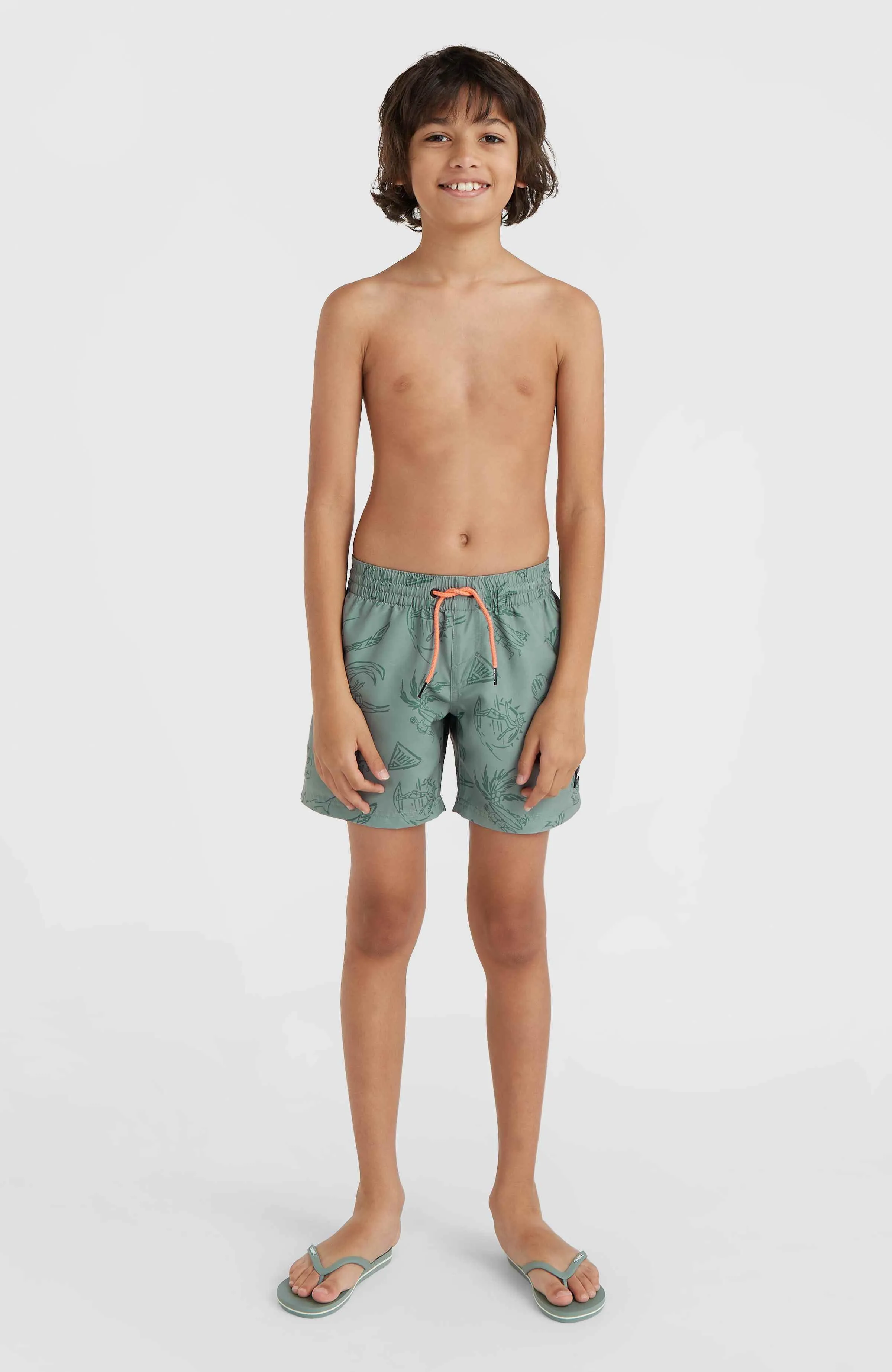 Mix and Match Cali Print 13'' Swim Shorts | Green Vintage Surfer