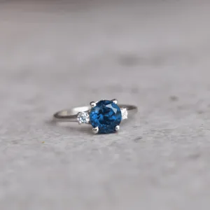 Oceanic Breeze - Blue Topaz Ring