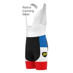Peugeot Blue-Red Retro Cycling Shorts