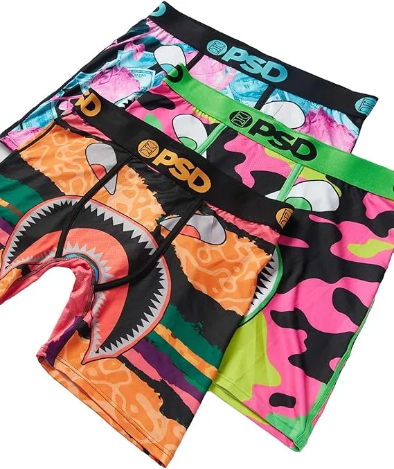 PSD Men's Wf Camo Glow 3-Pack Boxer Briefs