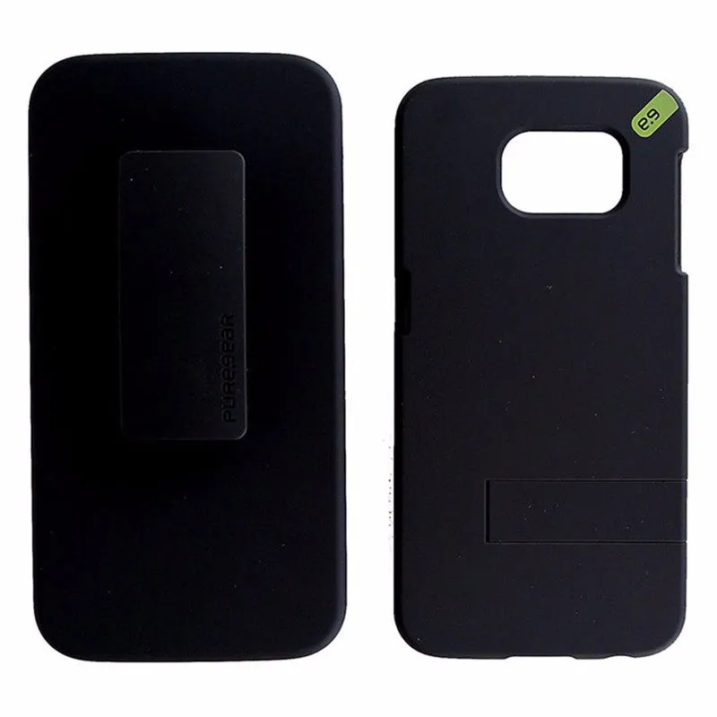 PureGear HIP  Series Hard Case with Holster for Samsung Galaxy S6 - Black/Green