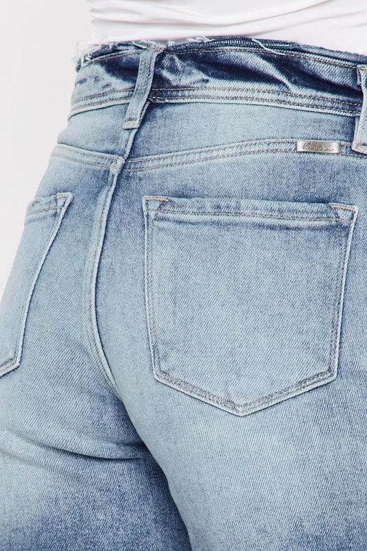 Run Away High Rise Denim Shorts Jeans