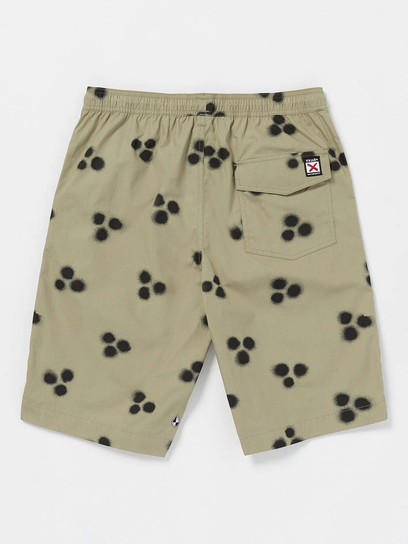 Schroff X Volcom Elastic Waist Shorts - Khaki