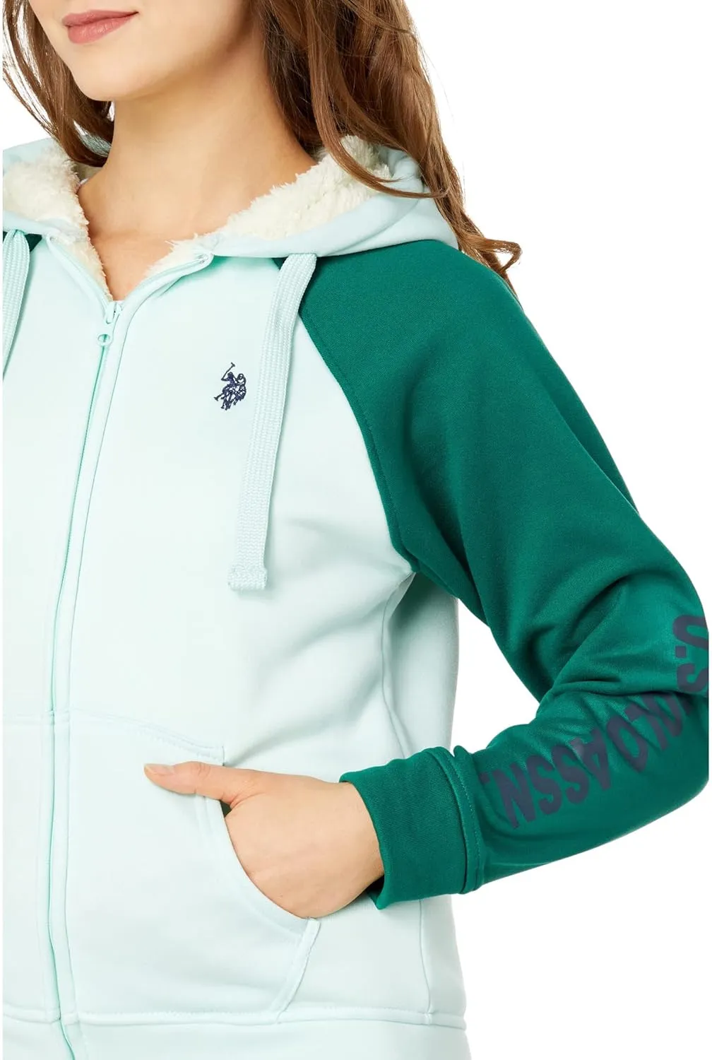 U.S. POLO ASSN. Raglan Color-Block Hoodie