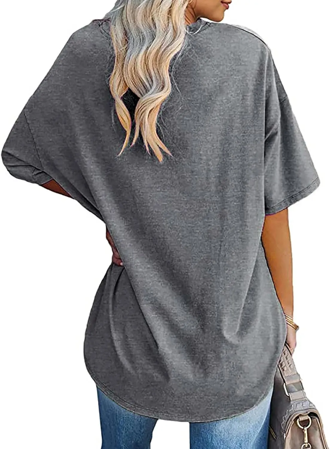 Zoyami Womens Oversized T Shirt Graphic Tee Casual Summer Loose Short Sleeve Top